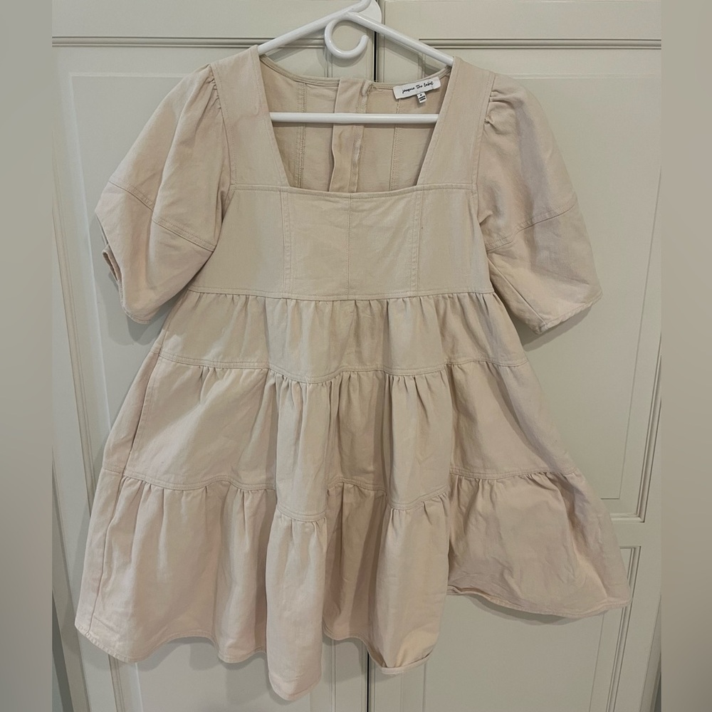 Jacquie the Label/ nude color jean dress